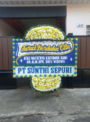 Papan Bunga Duka di Sentul Jaya